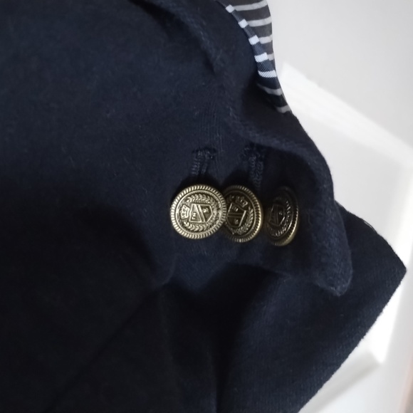 Tommy Hilfiger Navy Blazer Size 14 with White Stripe Sleeves NWOT - Picture 16 of 17